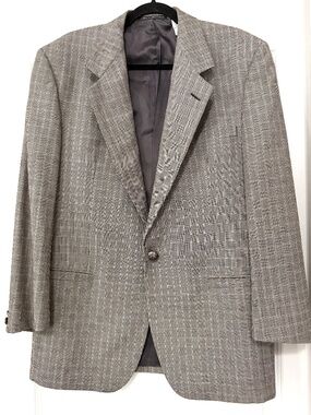 VTG V2 by Versace Men's Wool Houndstooth Blazer 38R / Medium